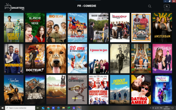 Comédie française. Une grande bibliothèque de VOD de comédie française