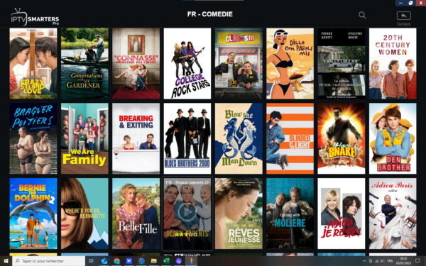 Comédie française. Une grande bibliothèque de VOD de comédie française