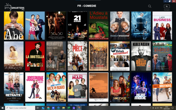 Comédie française. Une grande bibliothèque de VOD de comédie française