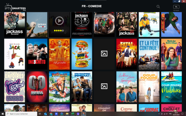 Comédie française. Une grande bibliothèque de VOD de comédie française